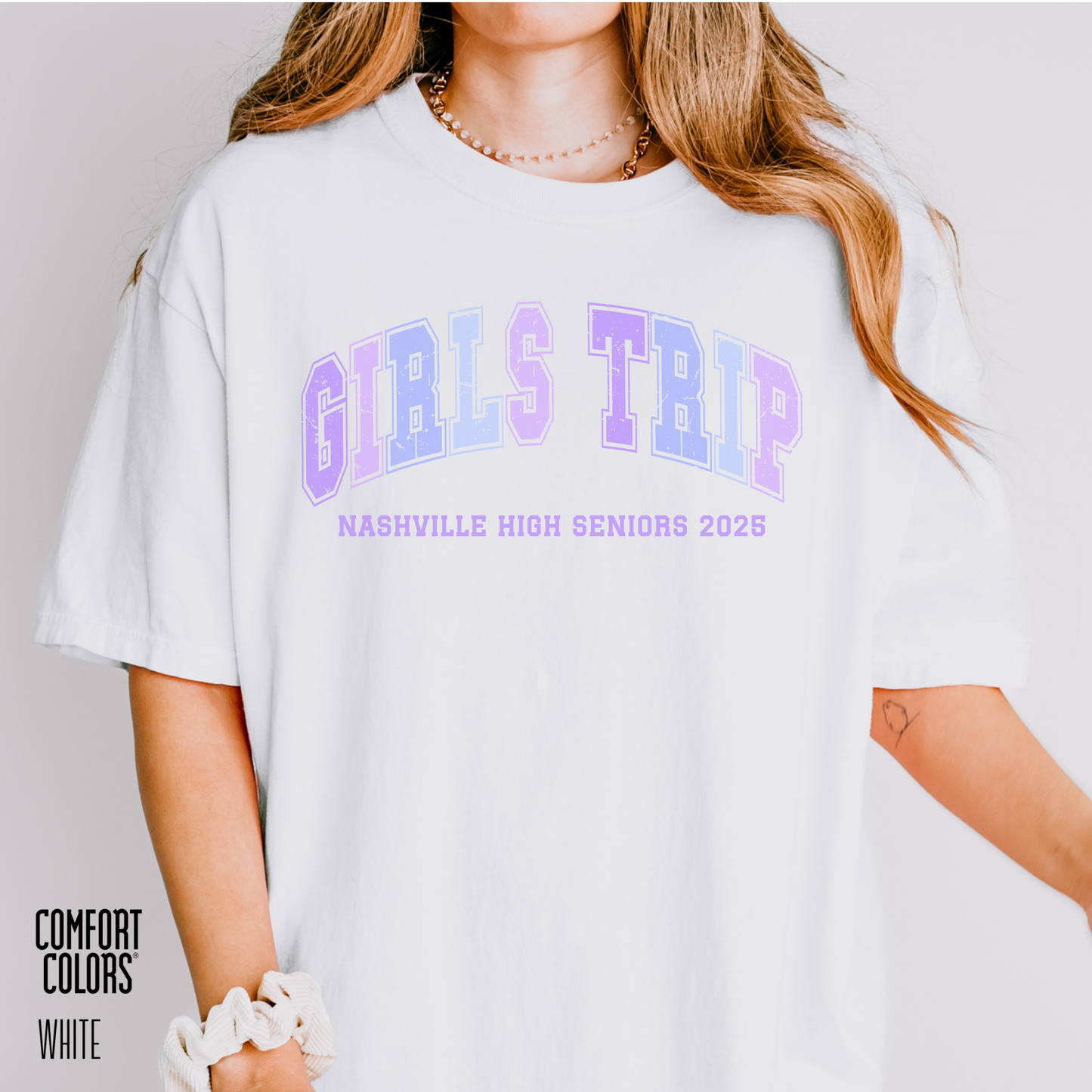 Personalized Girls Trip Comfort Colors Tee