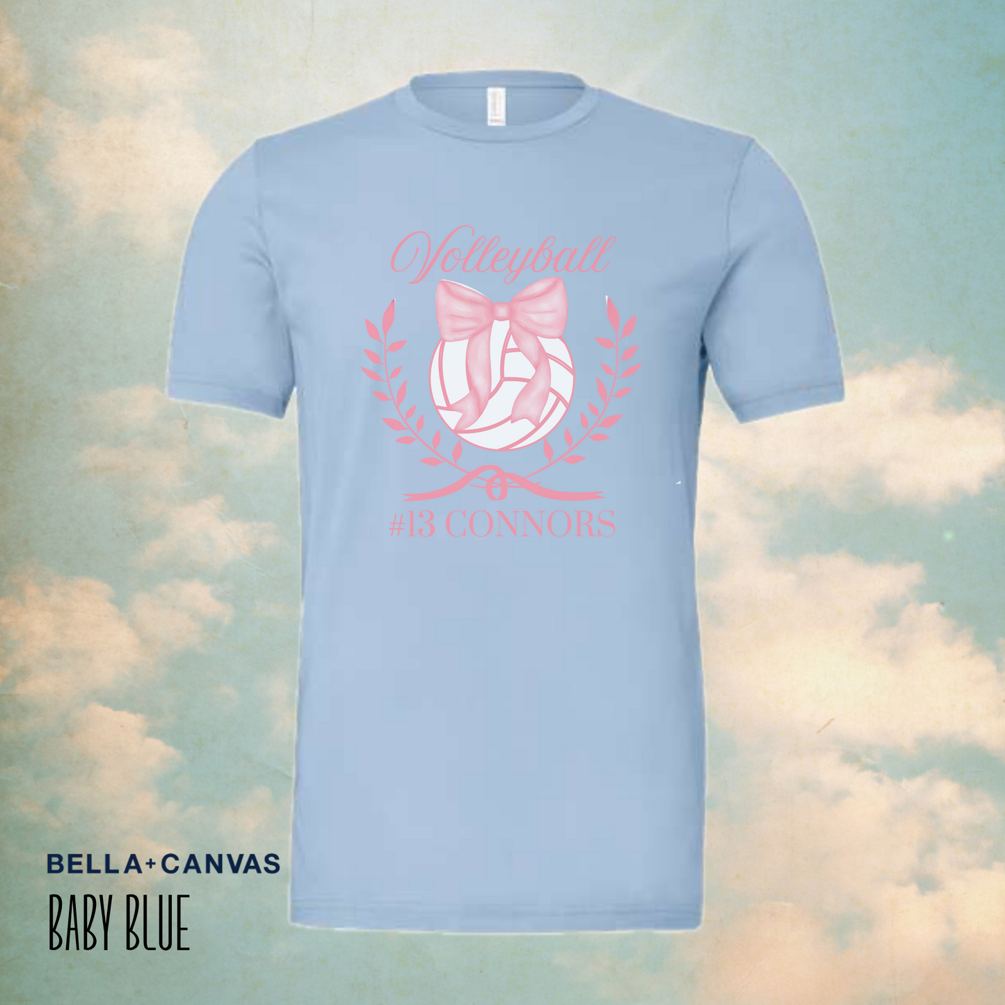 Personalized Volleyball Coquette Tshirt