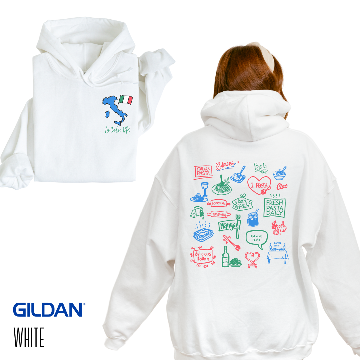 La Dolce Italian Hooded Sweatshirt