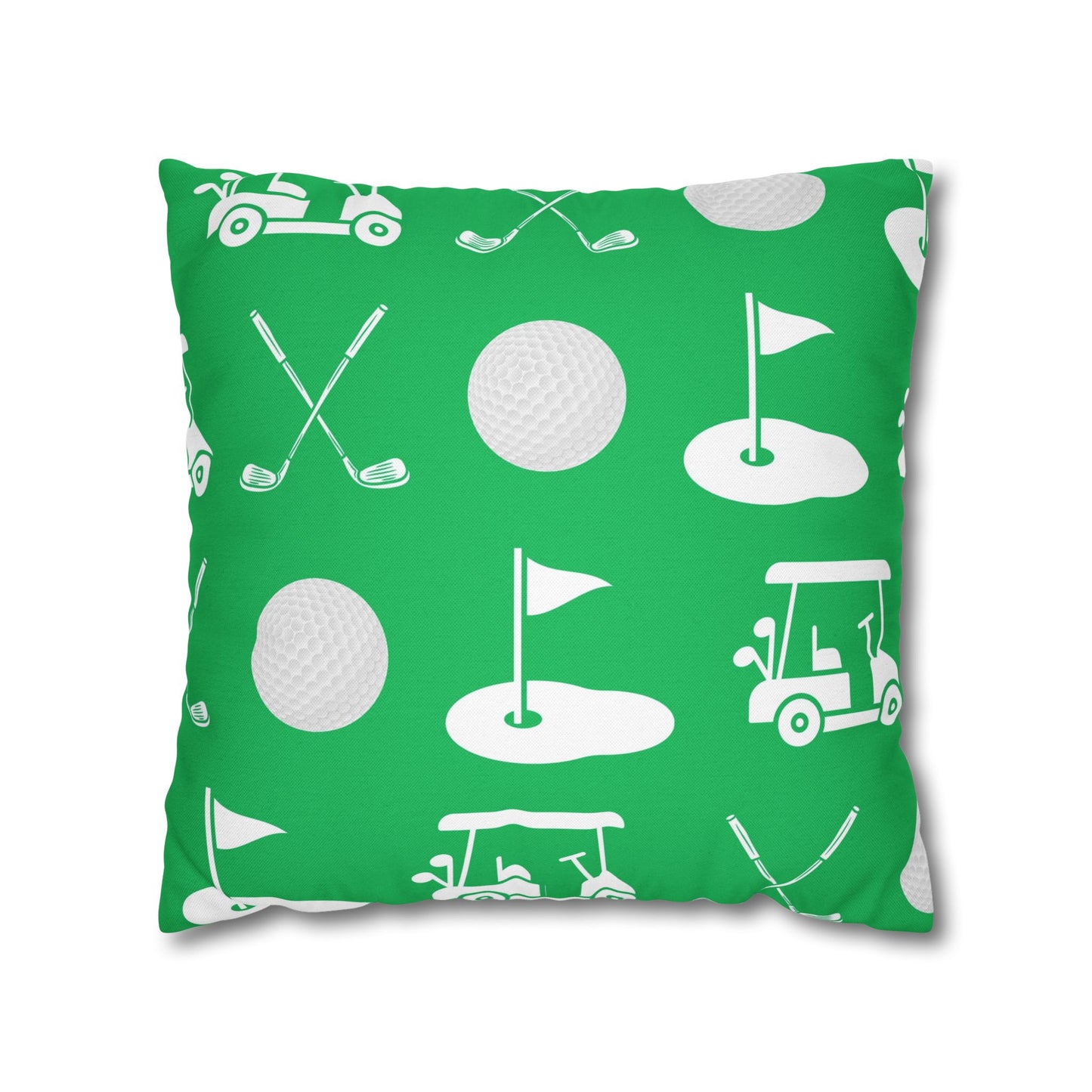 Green Golf Throw Pillow Cover