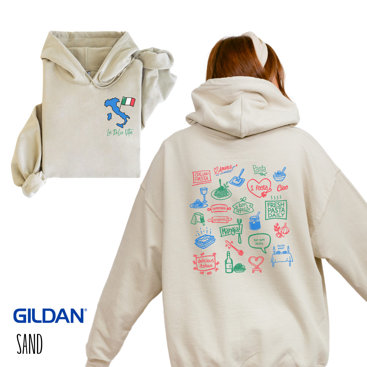 La Dolce Italian Hooded Sweatshirt