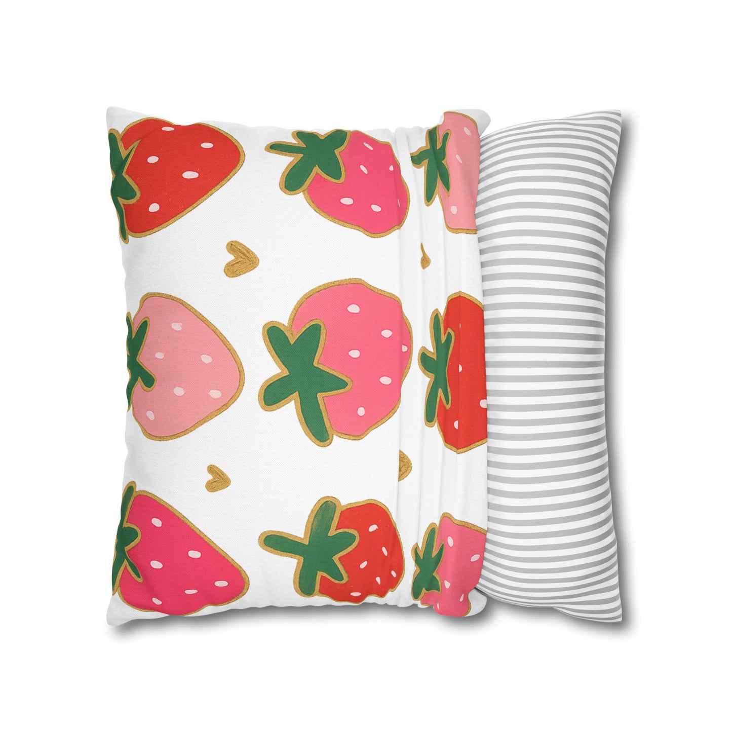 Strawberry Throw Pillow Cover