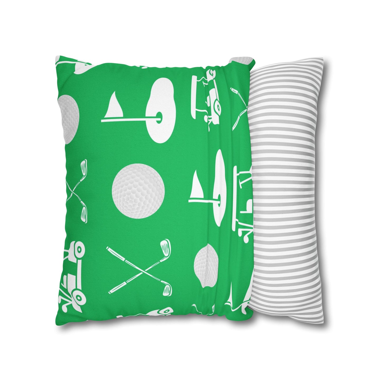 Green Golf Throw Pillow Cover