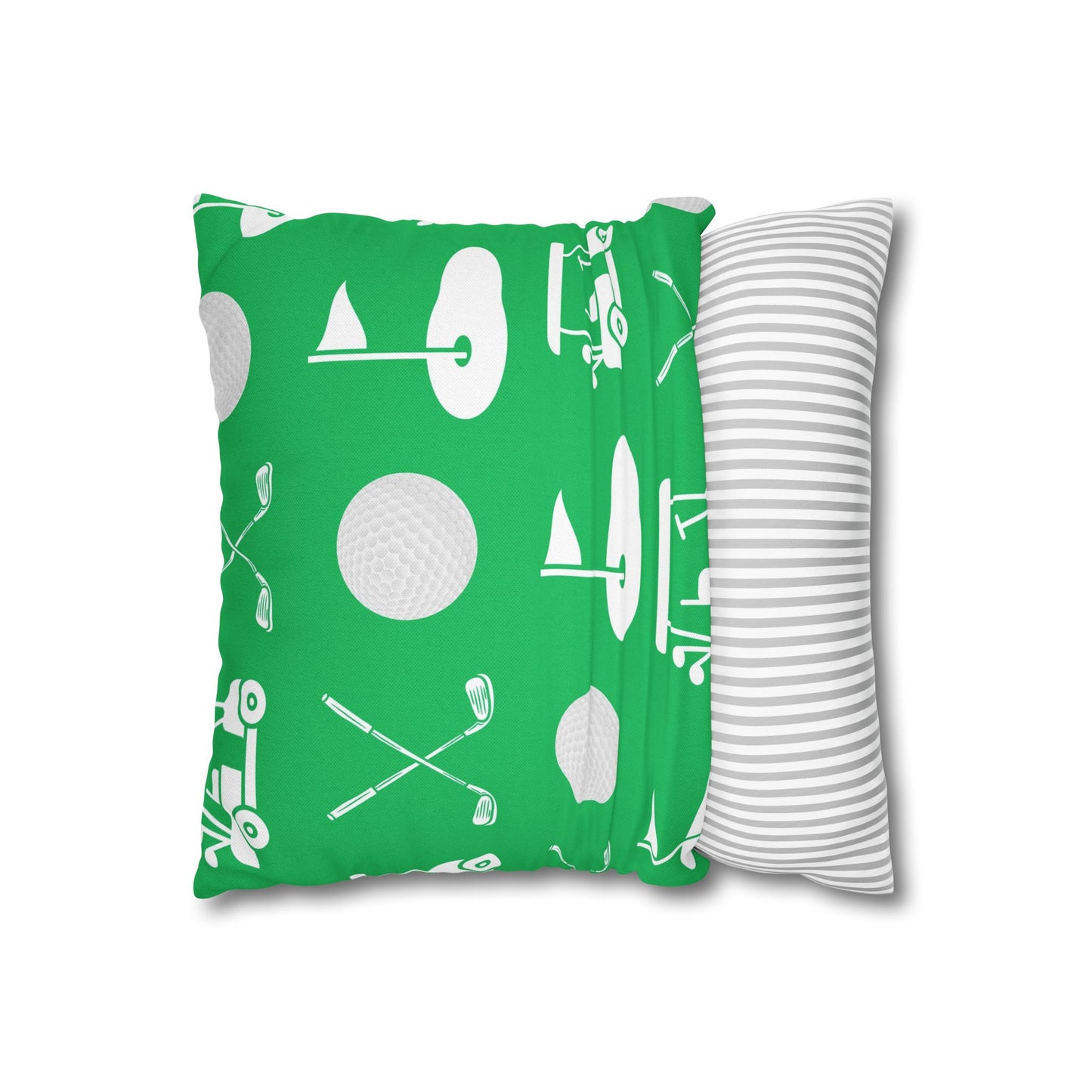 Green Golf Throw Pillow Cover