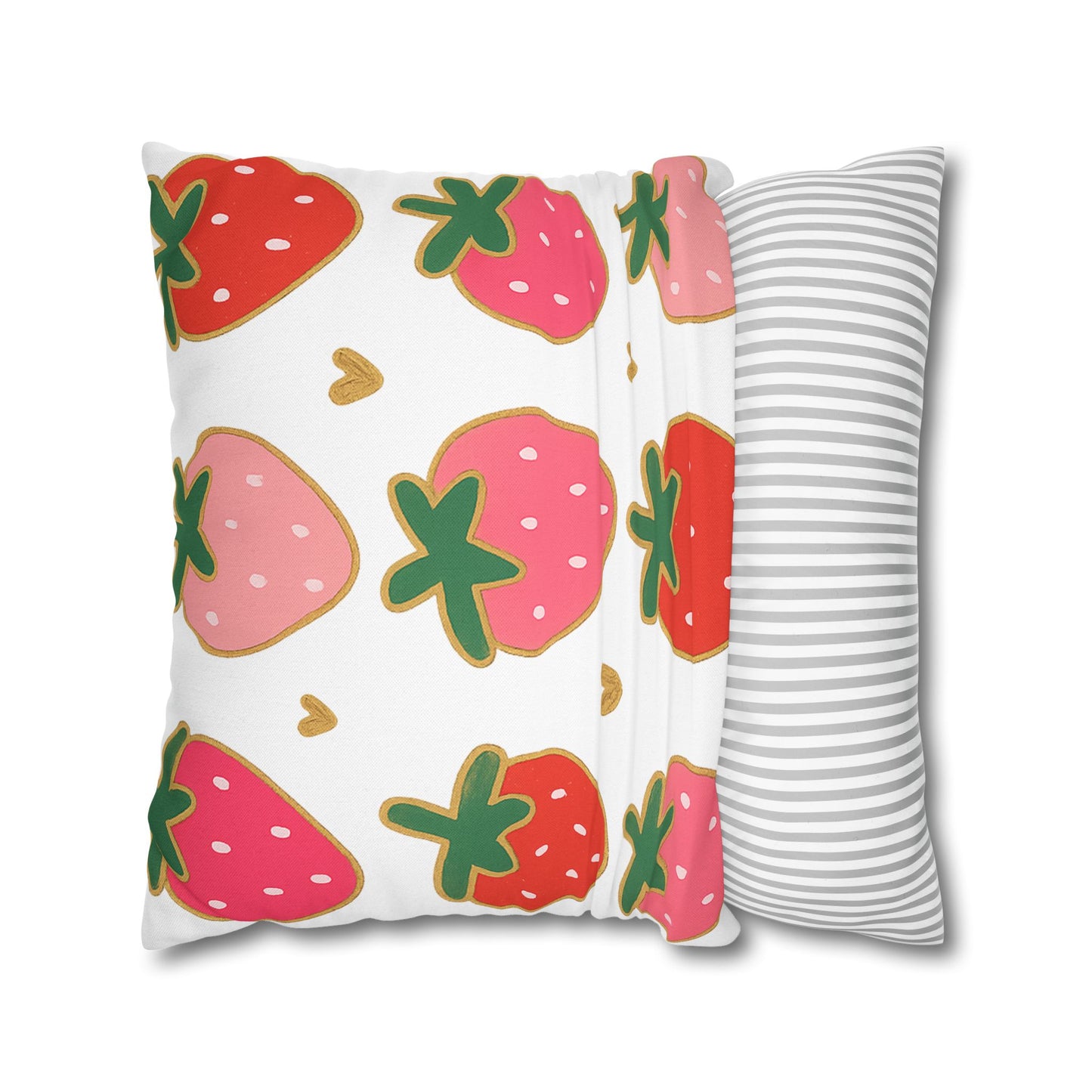 Strawberry Throw Pillow Cover