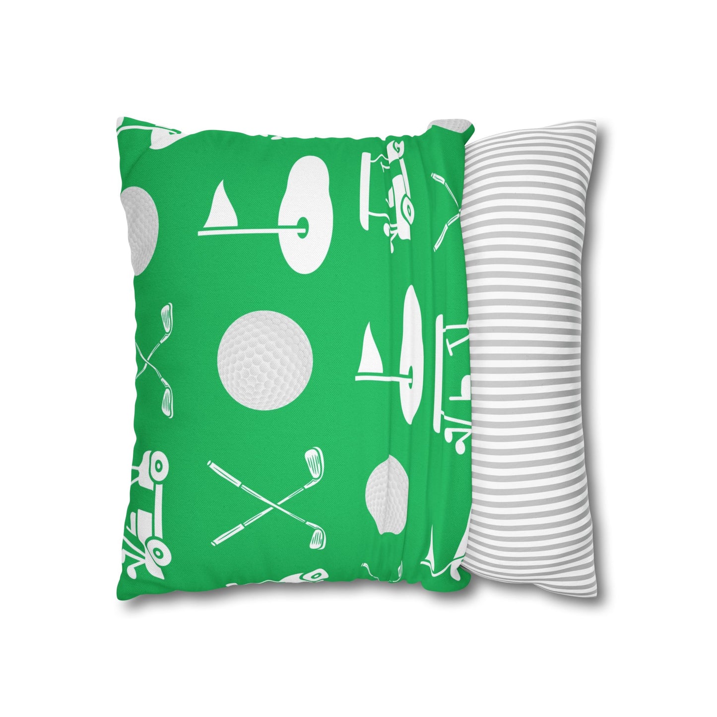 Green Golf Throw Pillow Cover
