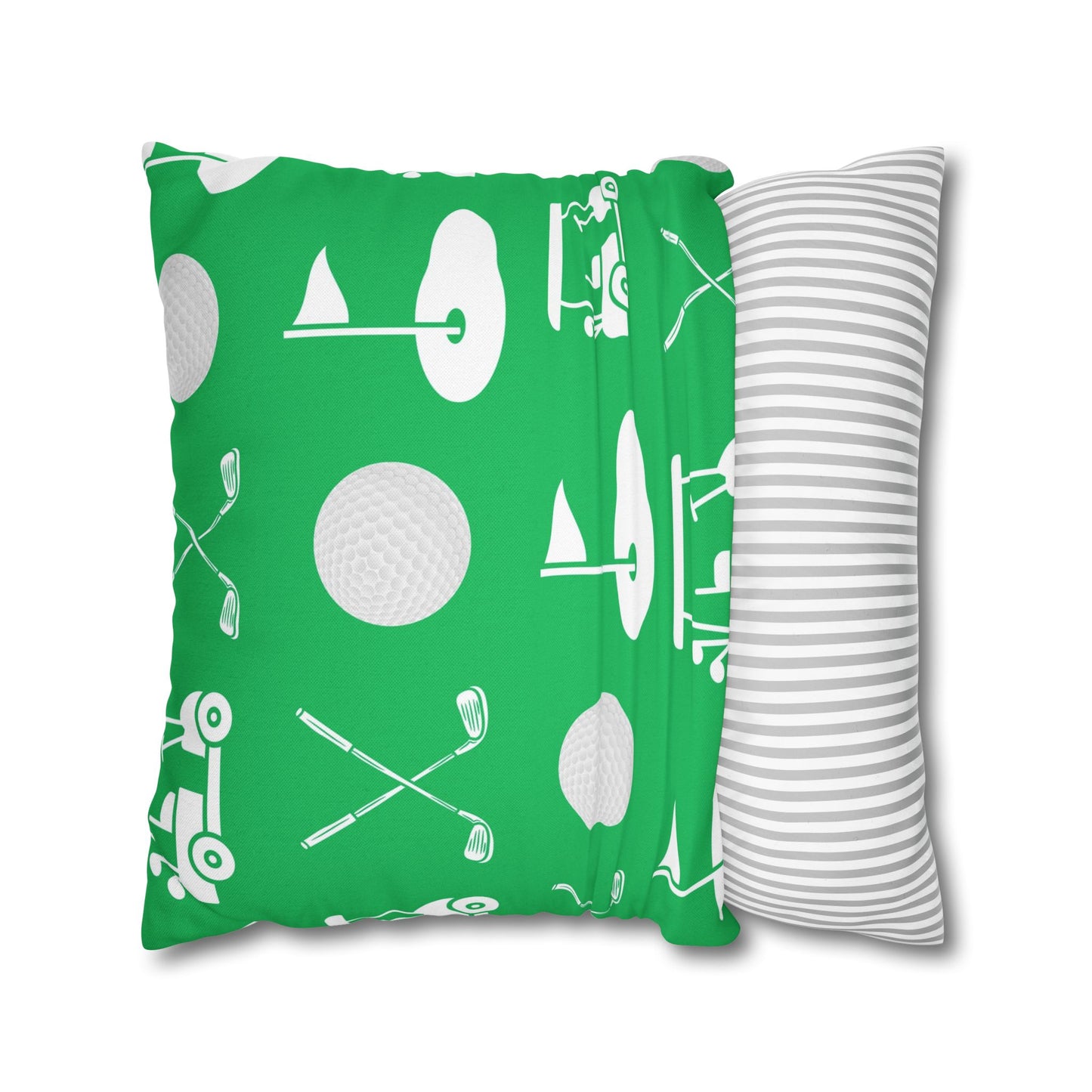 Green Golf Throw Pillow Cover