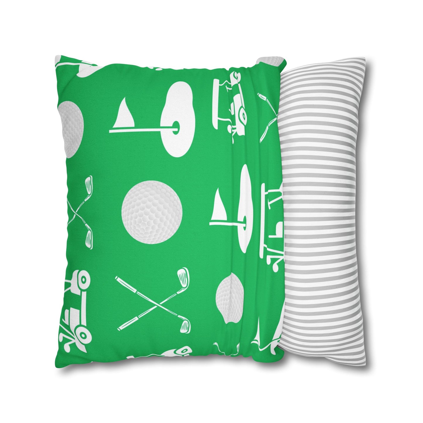 Green Golf Throw Pillow Cover