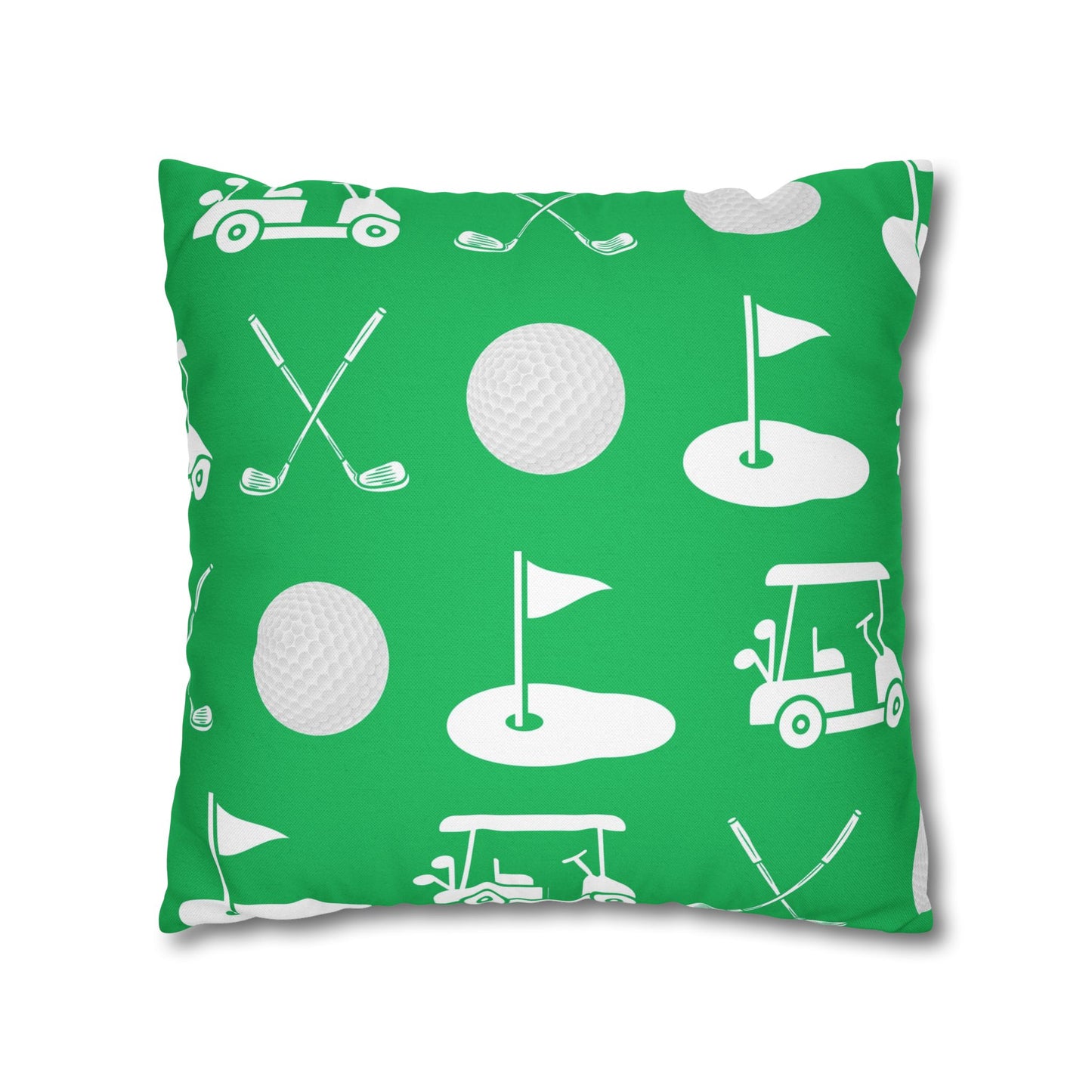 Green Golf Throw Pillow Cover