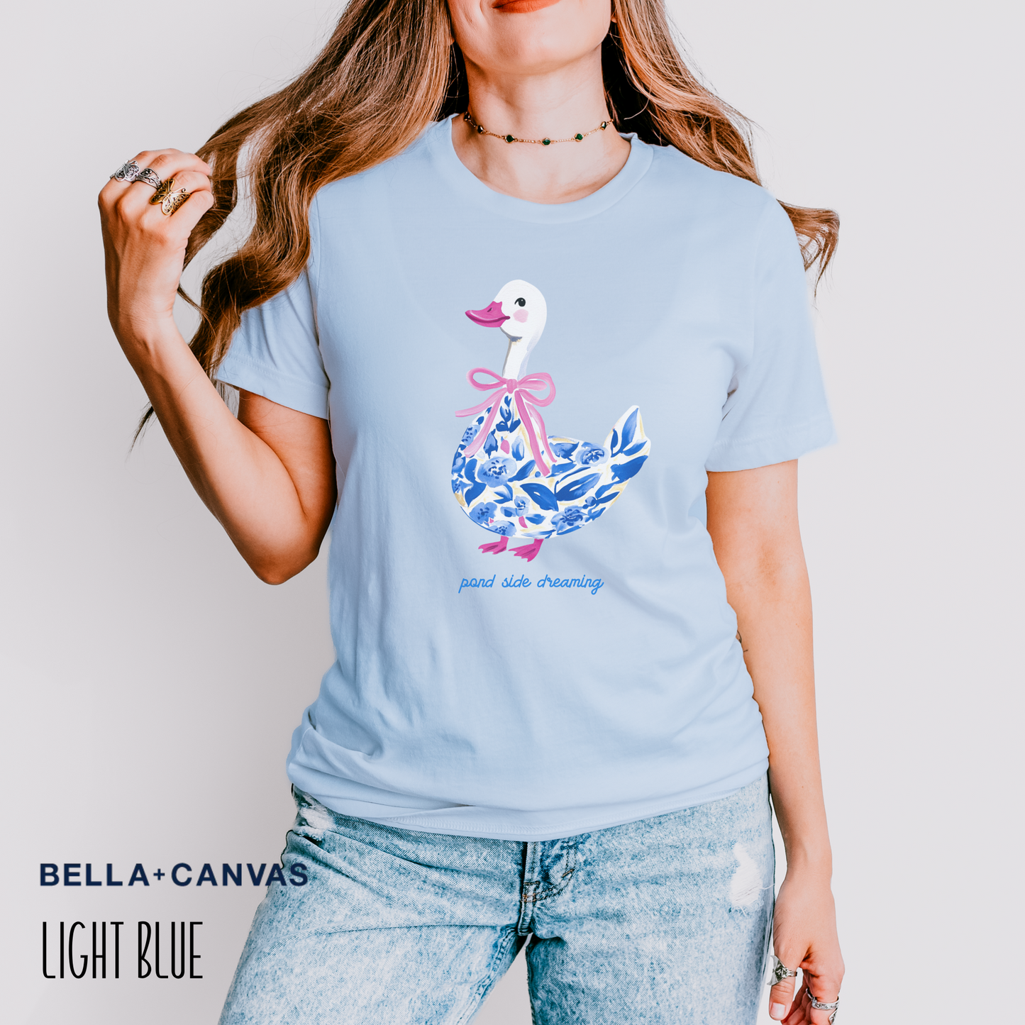 Duck in Blue Coquette Tee