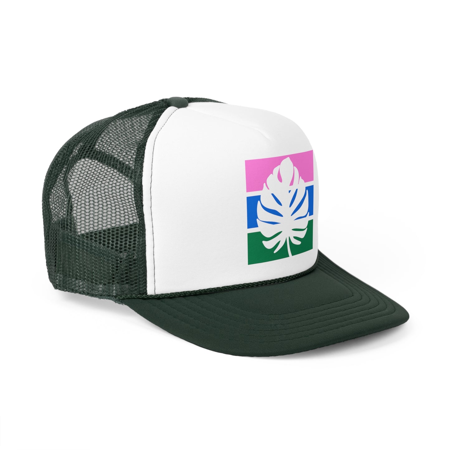 The Striped Palm Tropical Trucker Hat