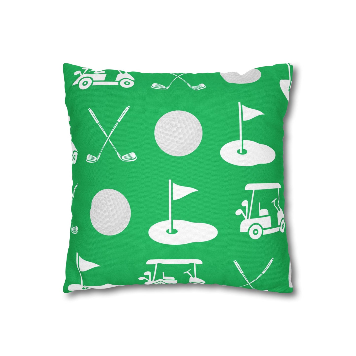 Green Golf Throw Pillow Cover
