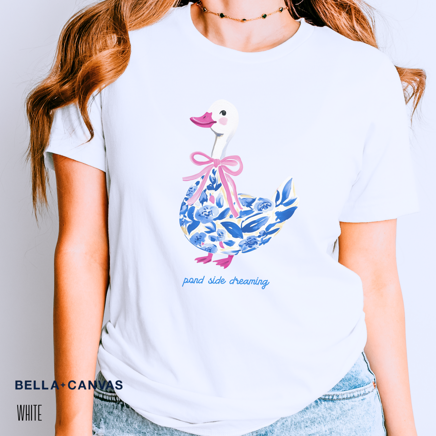 Duck in Blue Coquette Tee