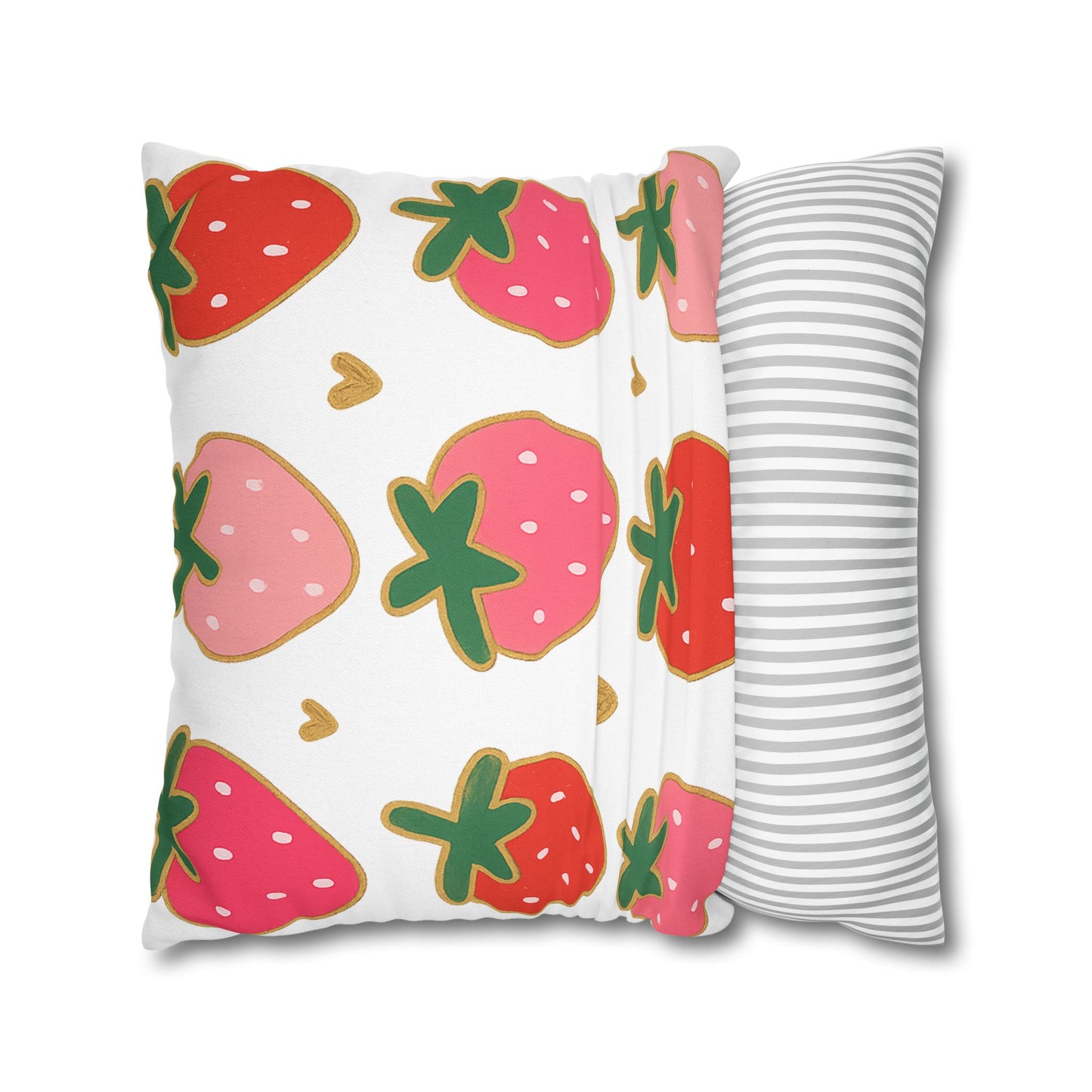 Strawberry Throw Pillow Cover