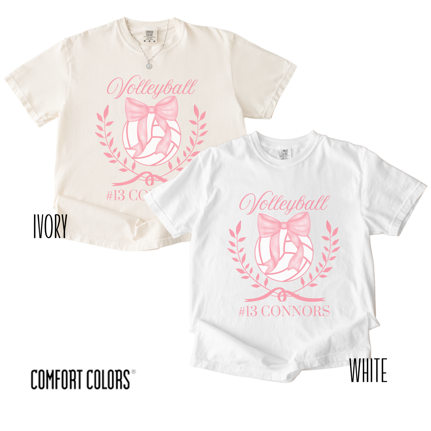 Personalized Volleyball Coquette Tshirt