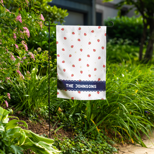Strawberry Patch Whimsy Garden Flag Collection