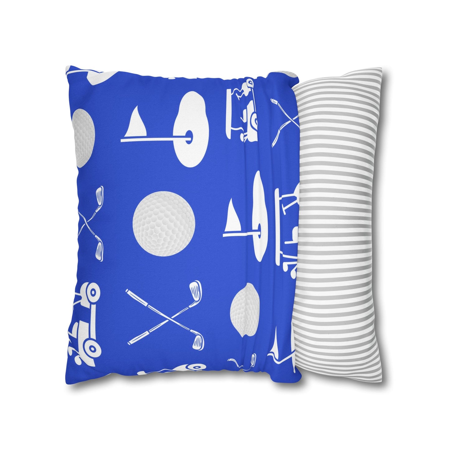 Blue Golf Throw Pillow Cover