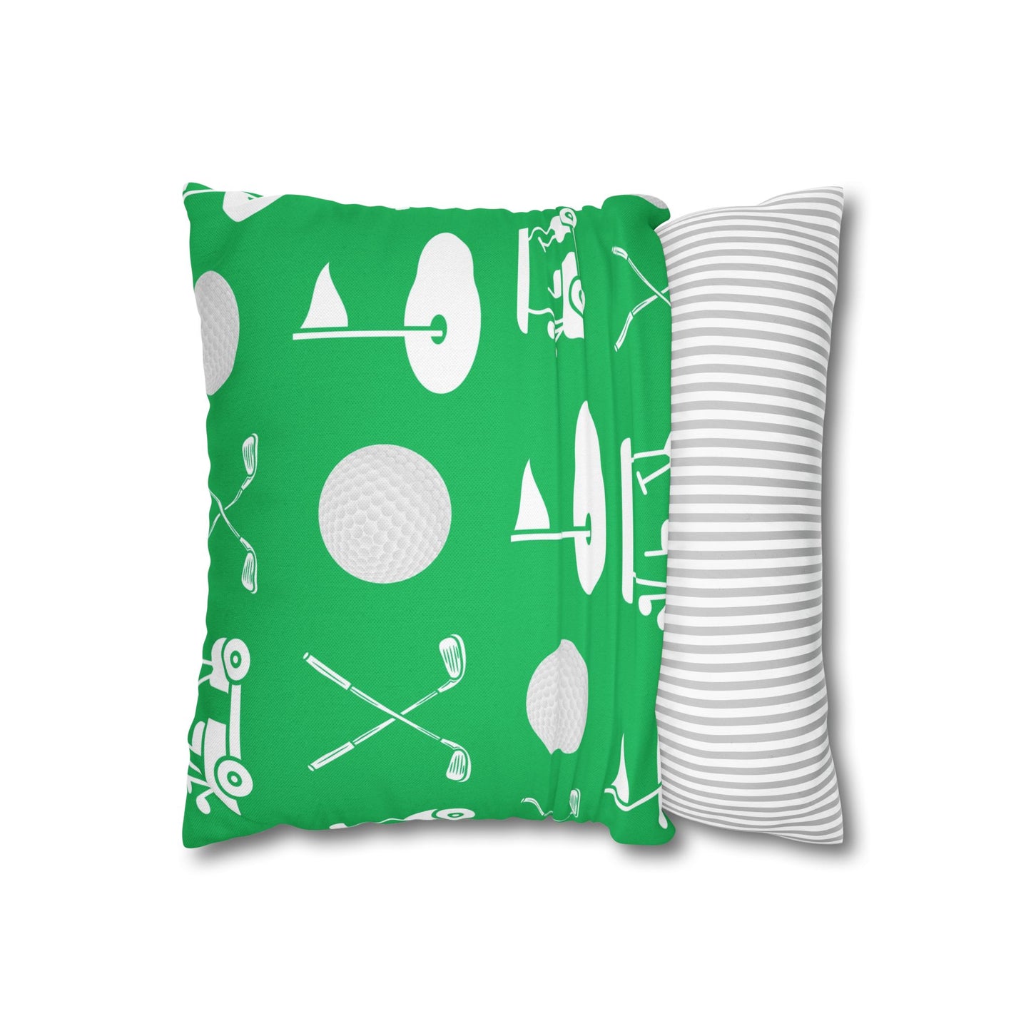 Green Golf Throw Pillow Cover
