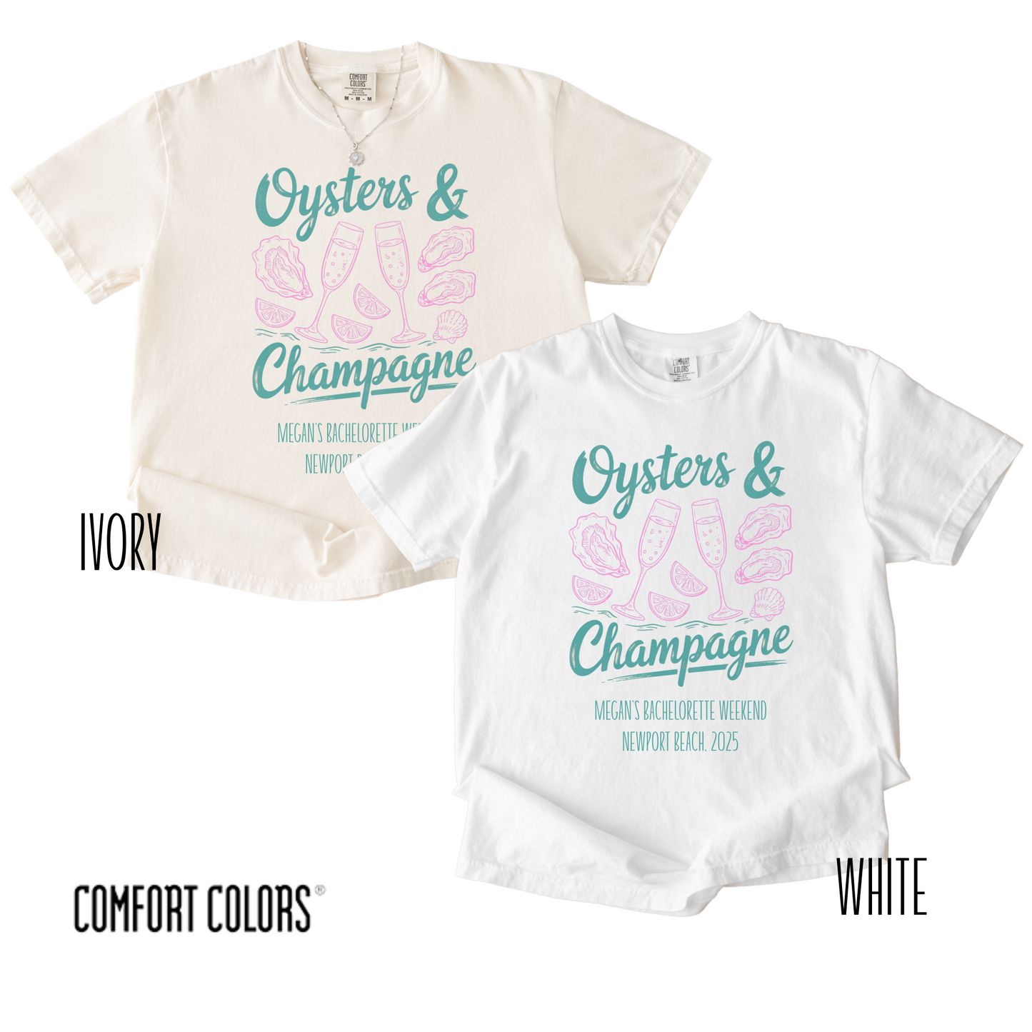 Oysters & Champagne Personalized Shirt