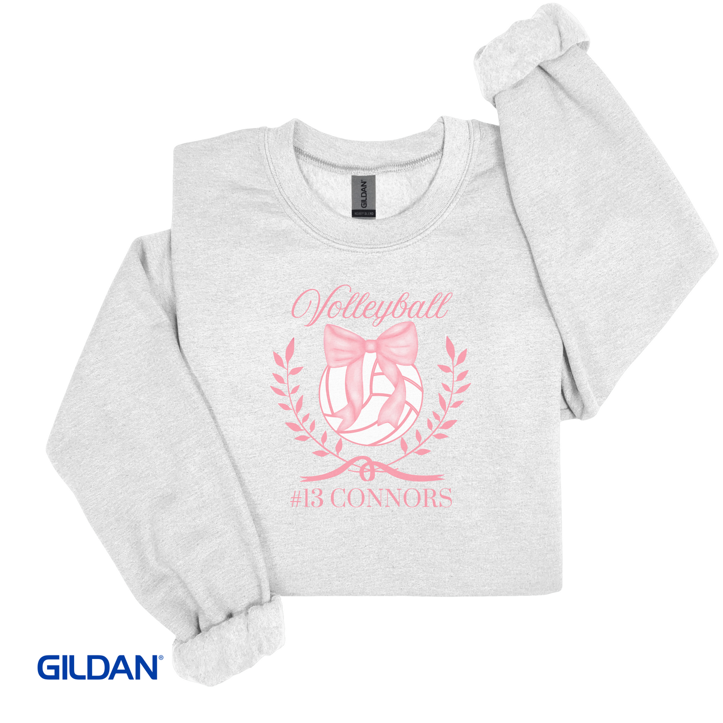 Personalized Volleyball Coquette Sweatshirt