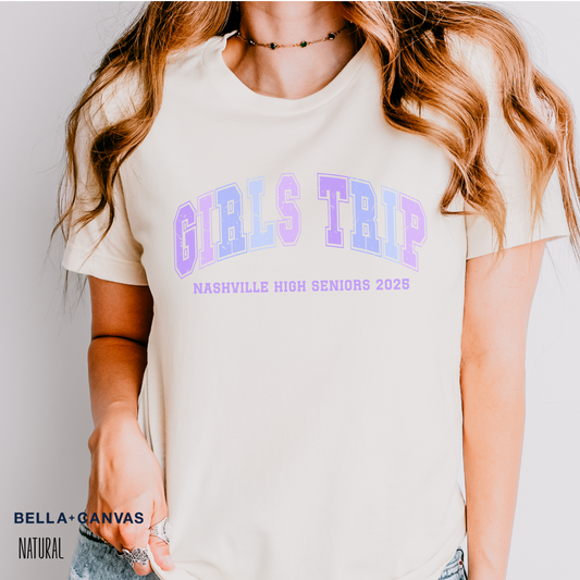 Personalized Girls Trip Comfort Colors Tee
