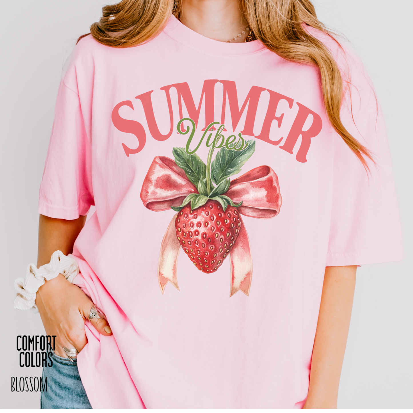 Berry Sweet Summer Vibes Coquette Tee