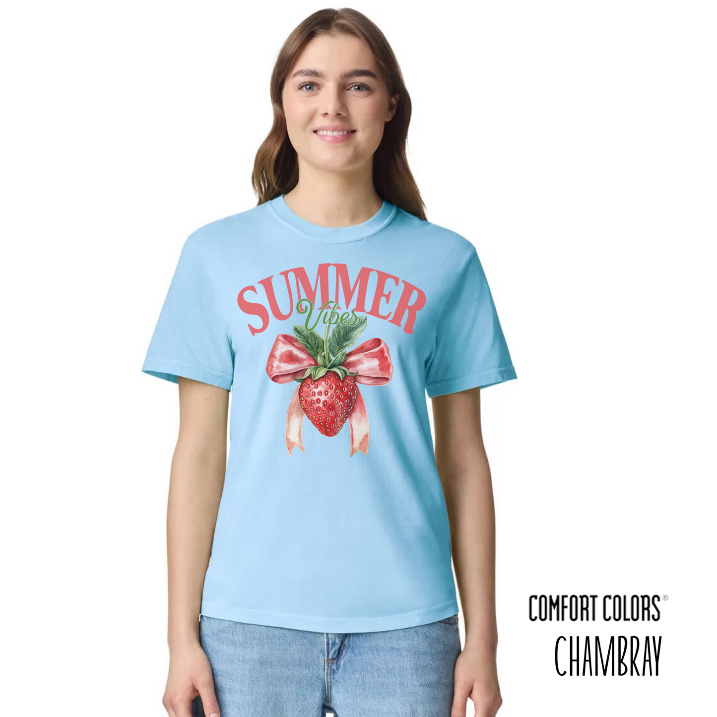 Berry Sweet Summer Vibes Coquette Tee