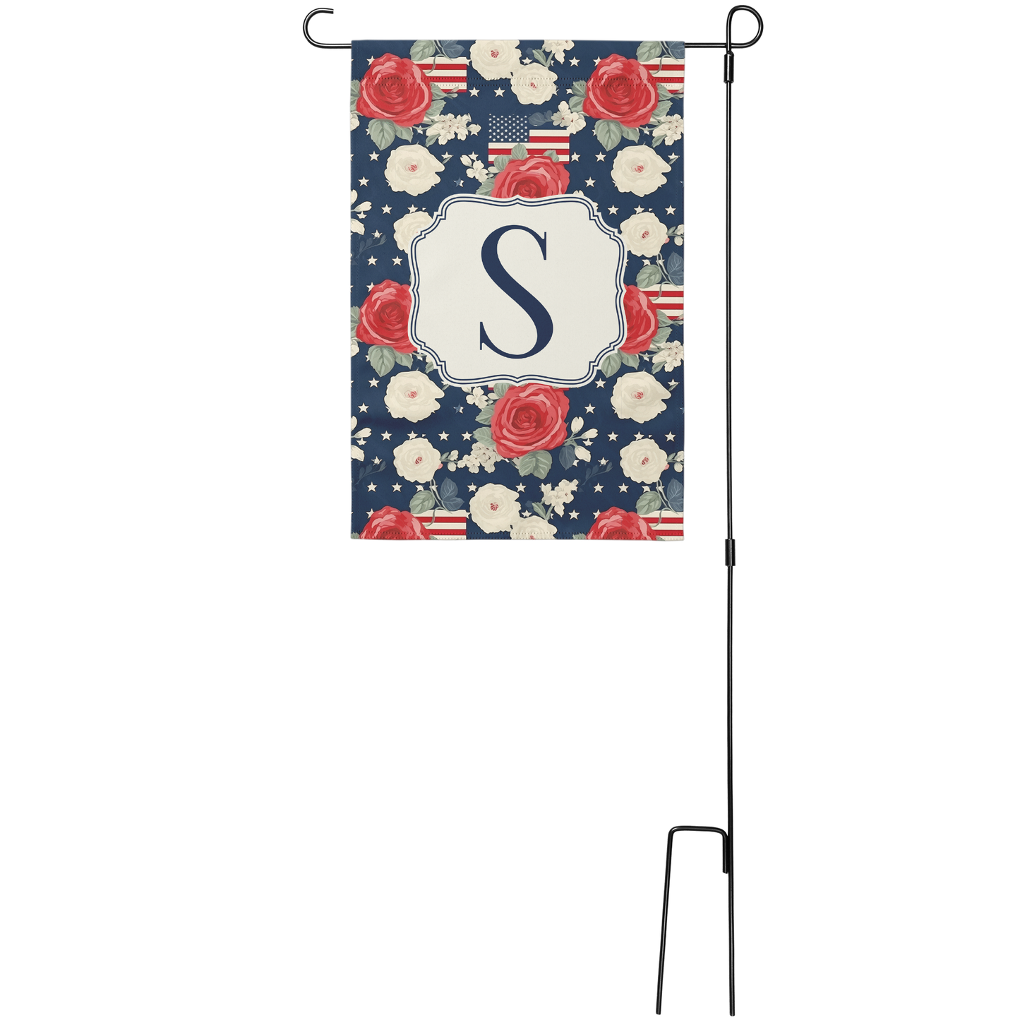 Americana Bloom Patriotic Garden Flags