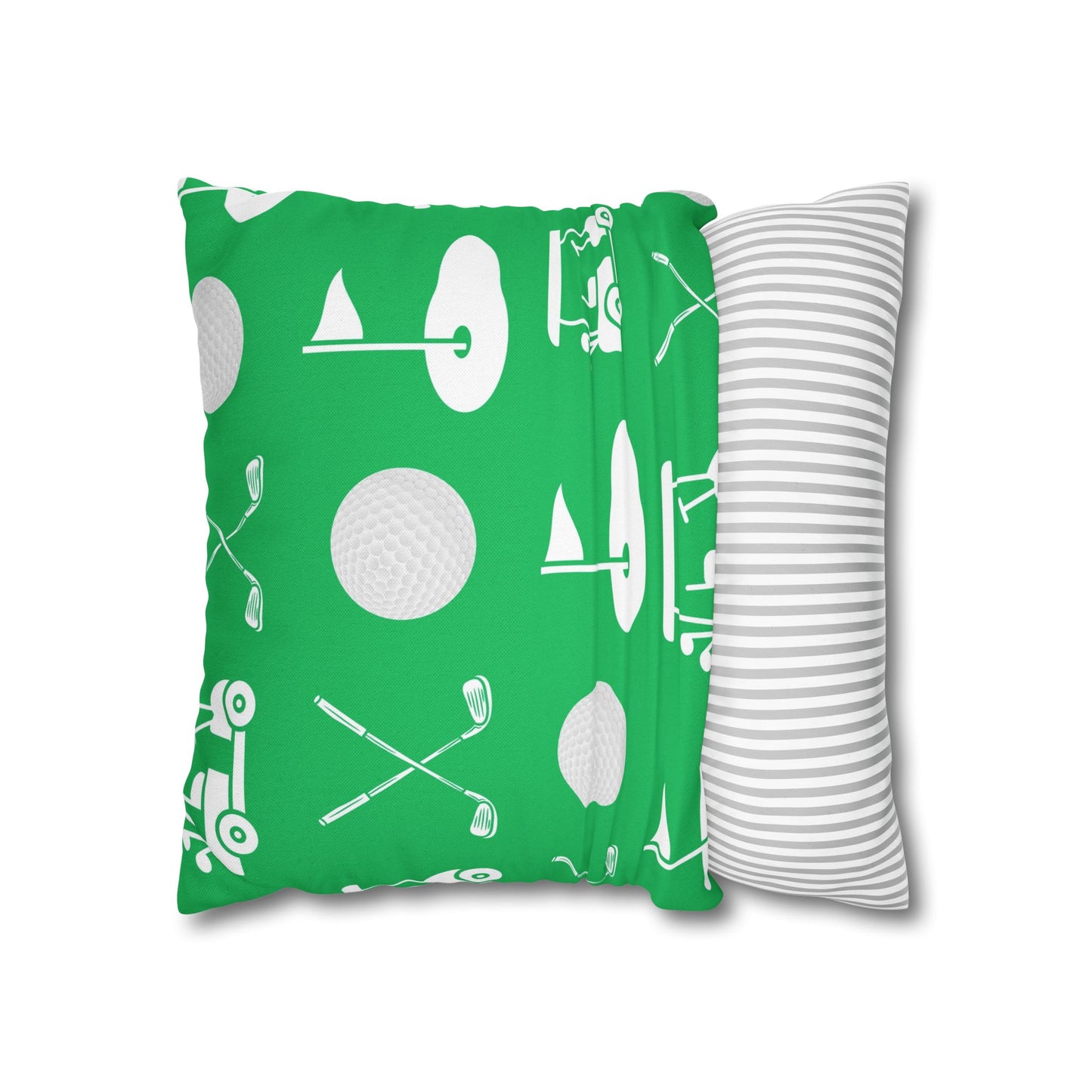 Green Golf Throw Pillow Cover