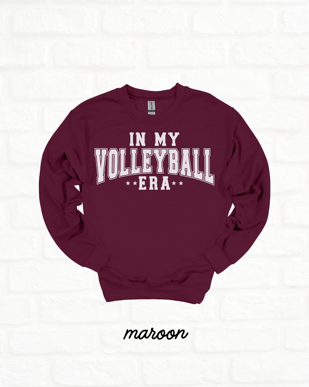 In My Volleyball Era Heavy Blend MAROON Sweatshirt