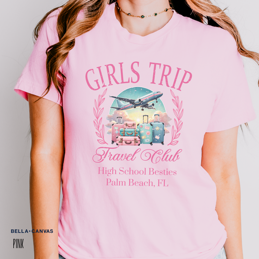 Custom Jet Set Besties Tee