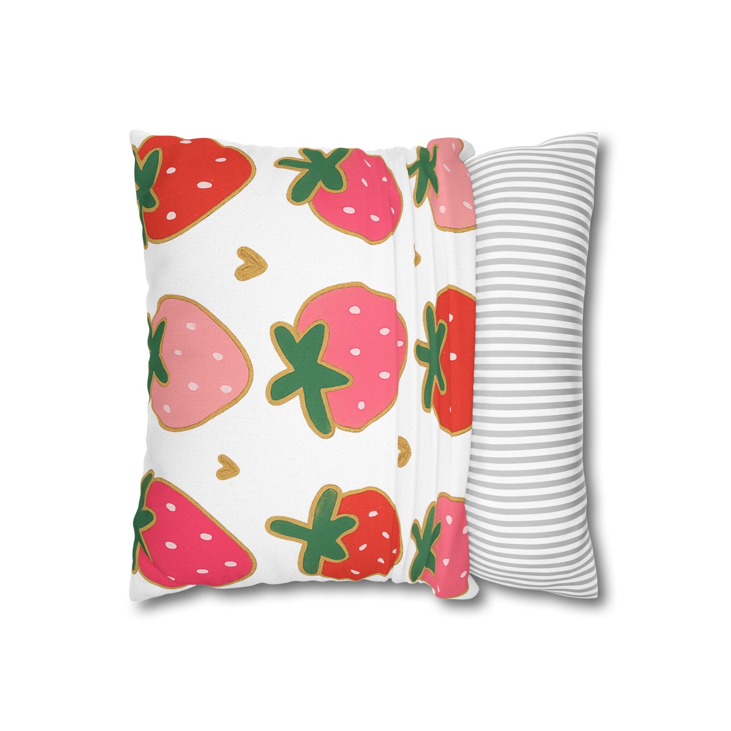 Strawberry Throw Pillow Cover