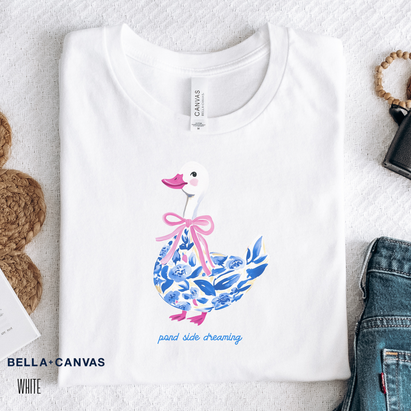 Duck in Blue Coquette Tee