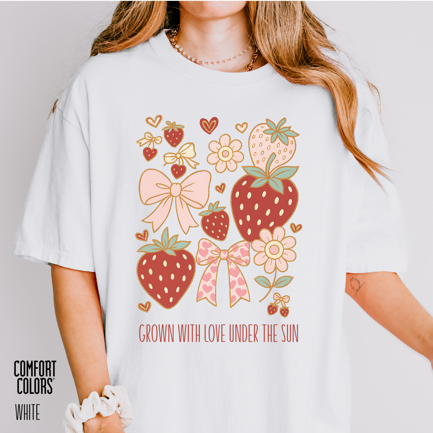 Personalized Sun-kissed Berry Coquette Tee