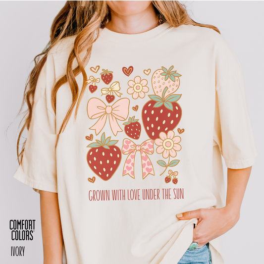 Personalized Sun-kissed Berry Coquette Tee
