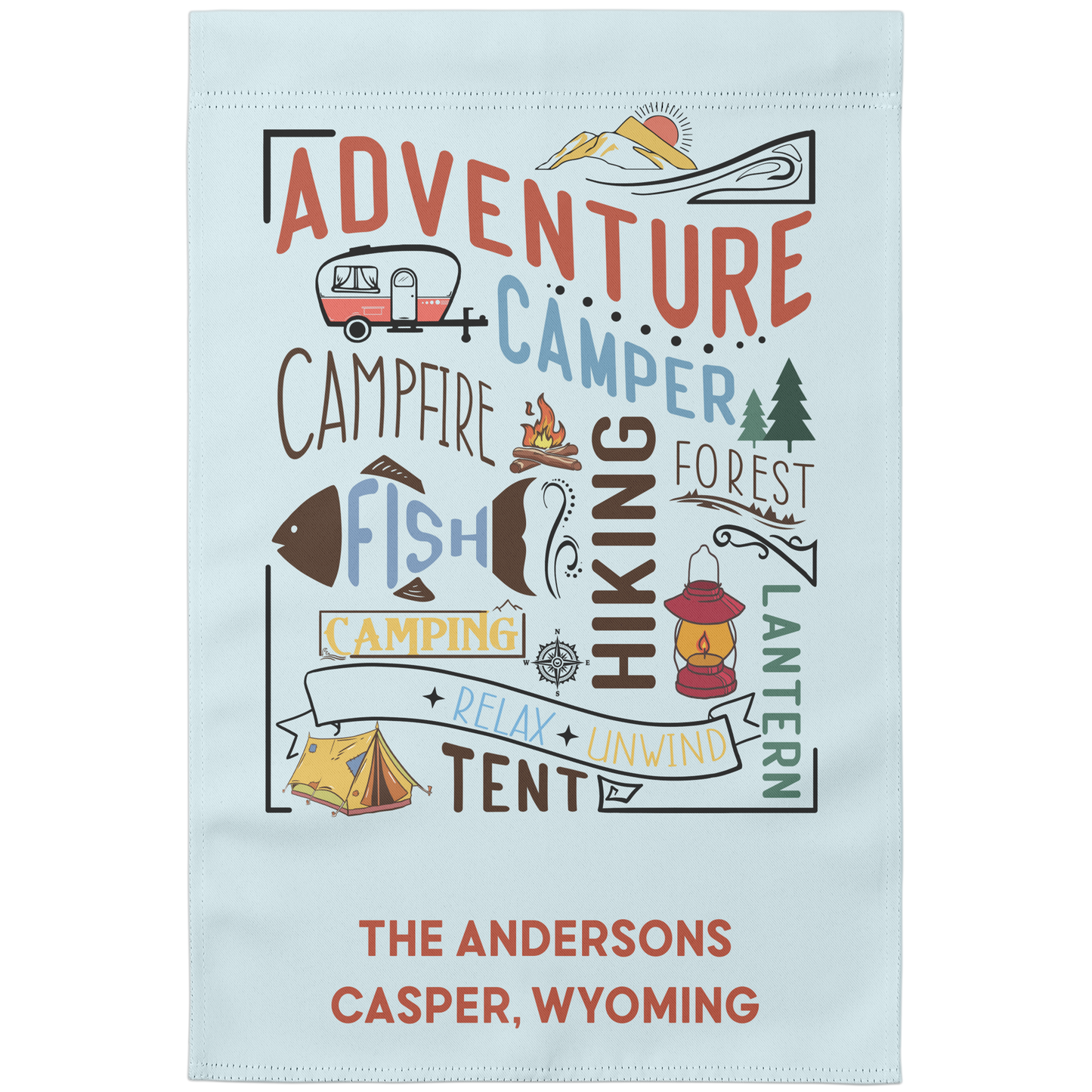 Personalized Camping Flag | 3 Designs