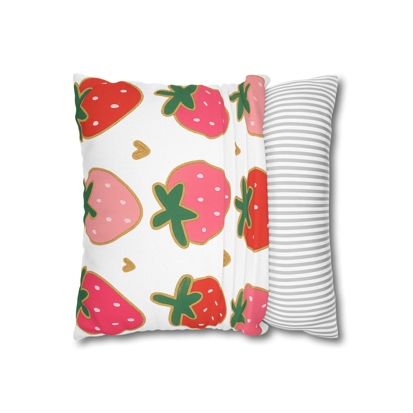 Strawberry Throw Pillow Cover