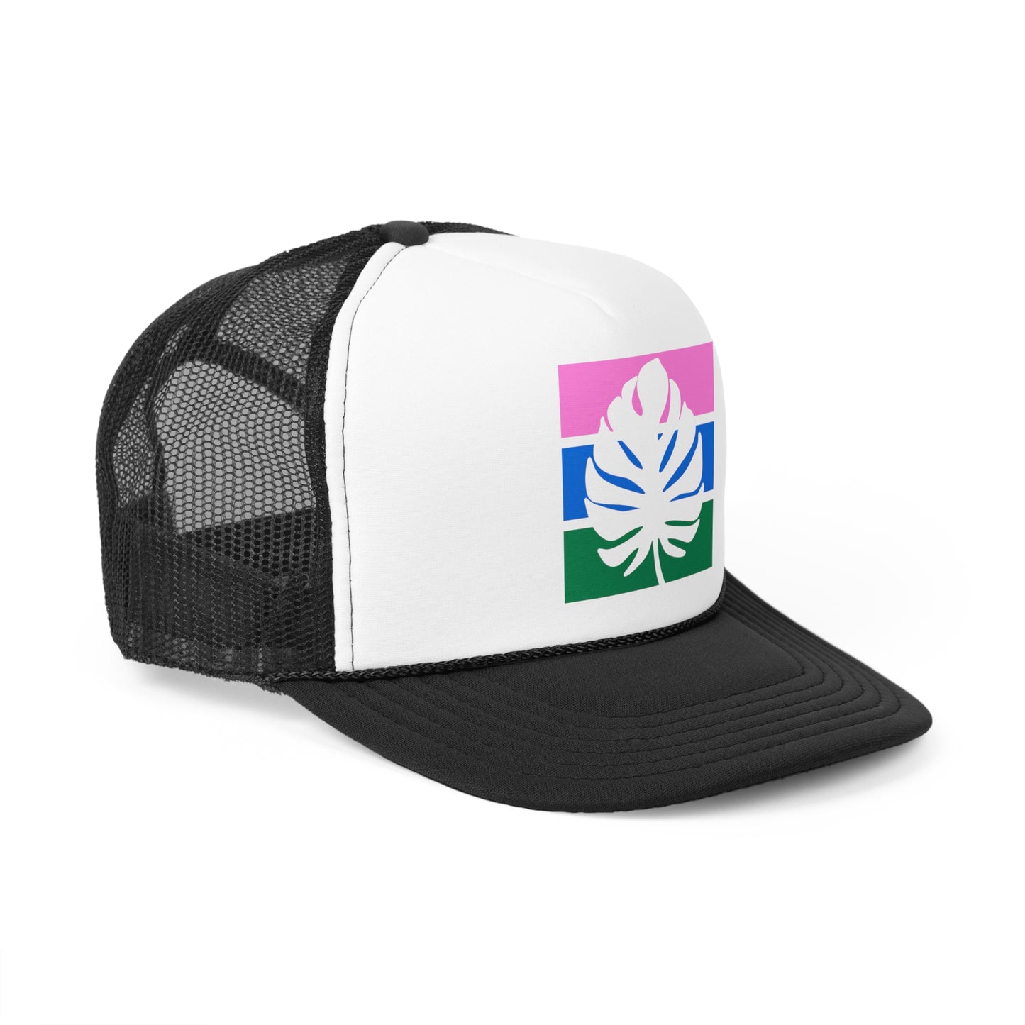 The Striped Palm Tropical Trucker Hat