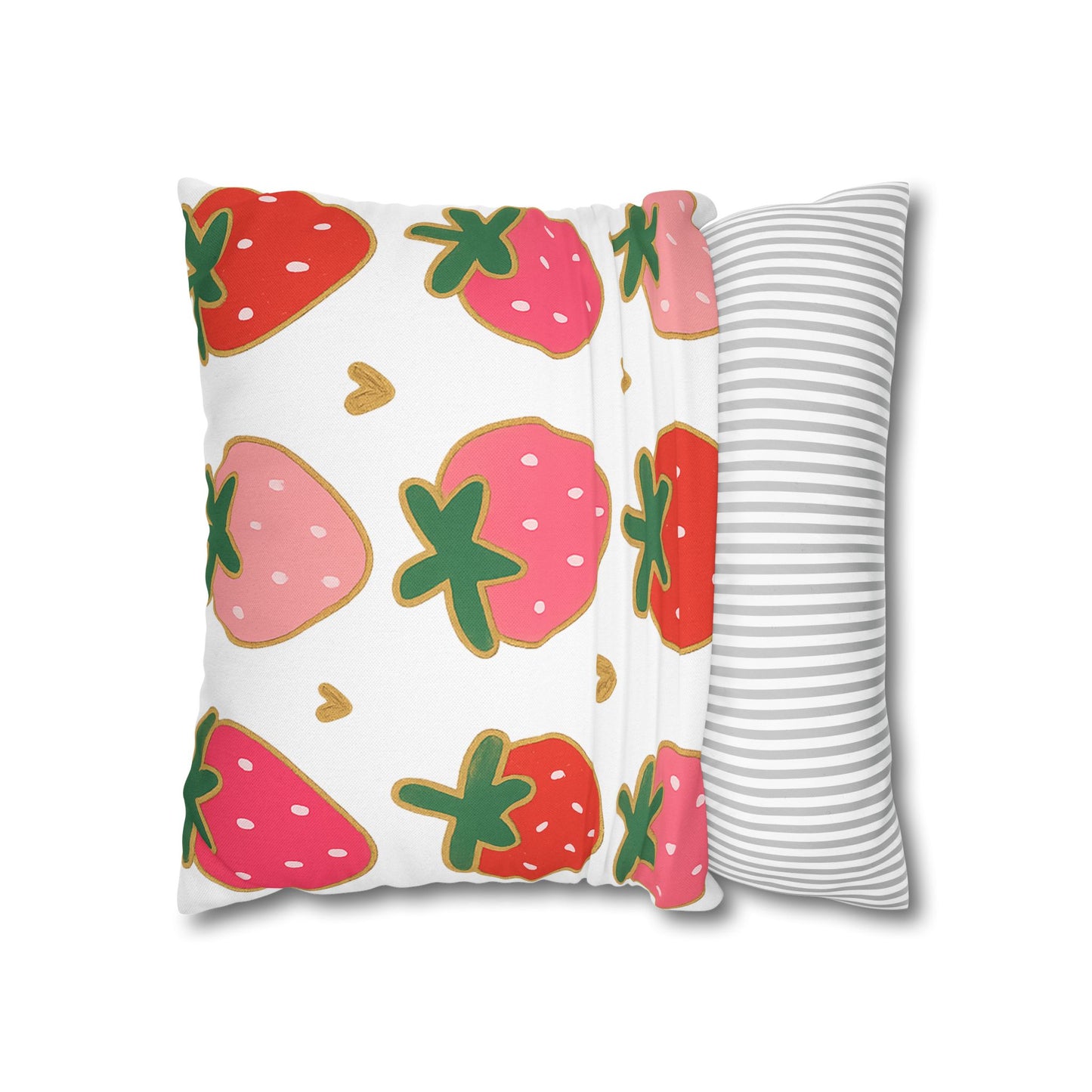 Strawberry Throw Pillow Cover