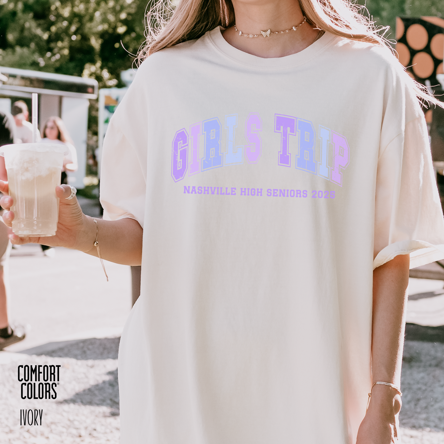Personalized Girls Trip Comfort Colors Tee