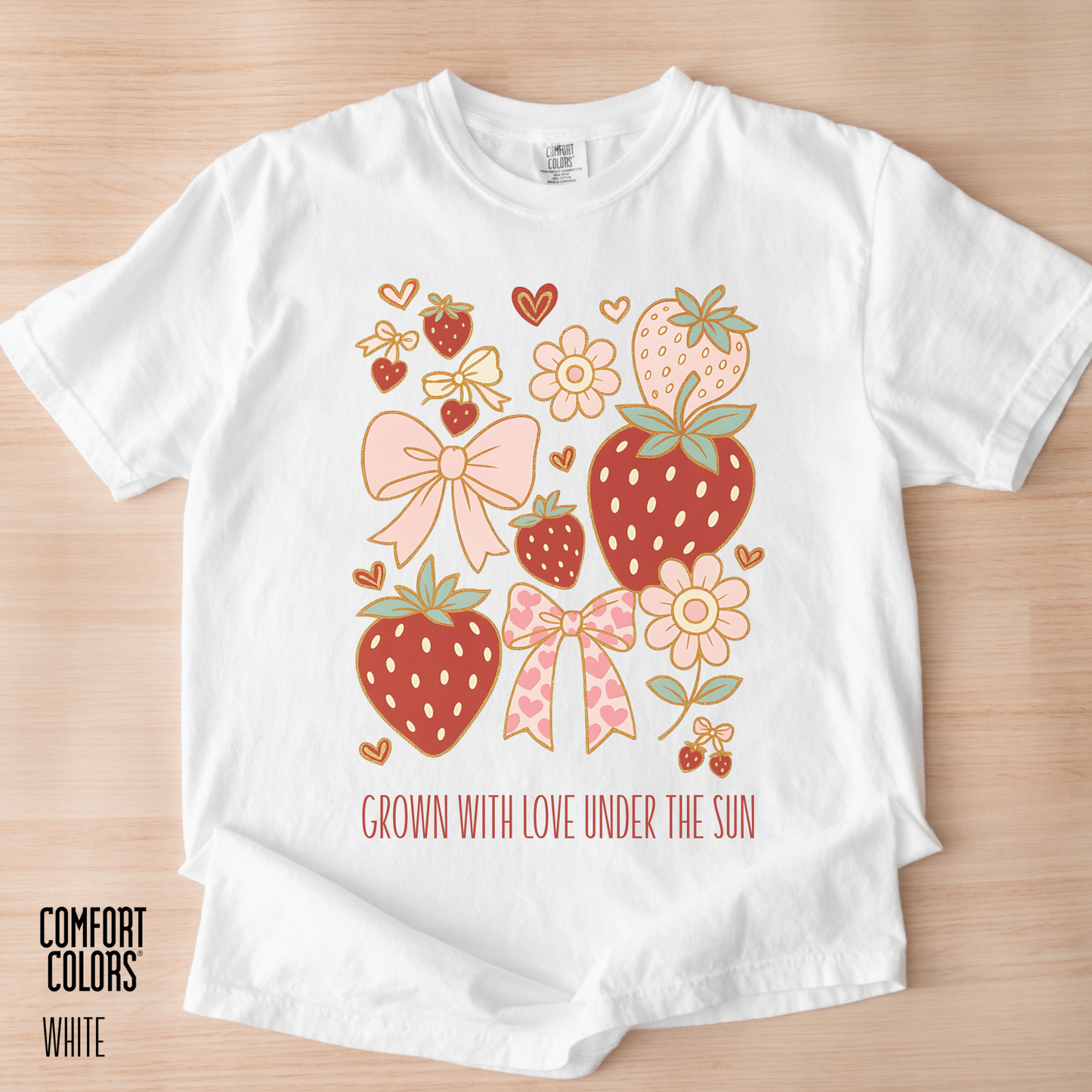 Personalized Sun-kissed Berry Coquette Tee