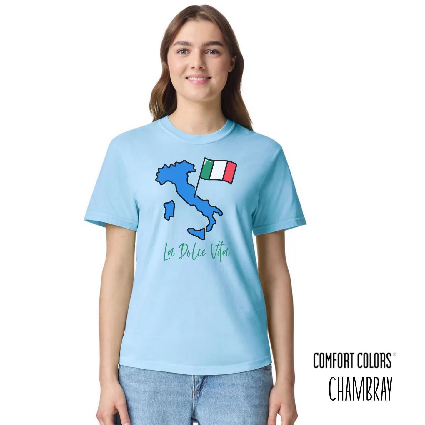 La Dolce Vita Italy Map Tee