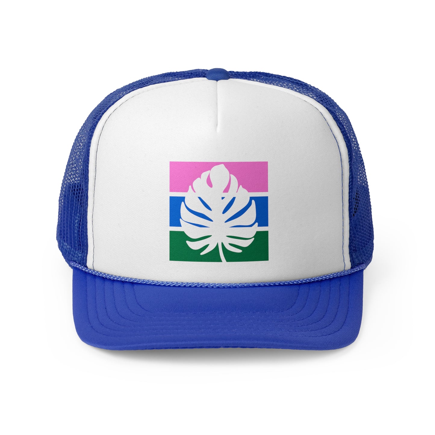 The Striped Palm Tropical Trucker Hat