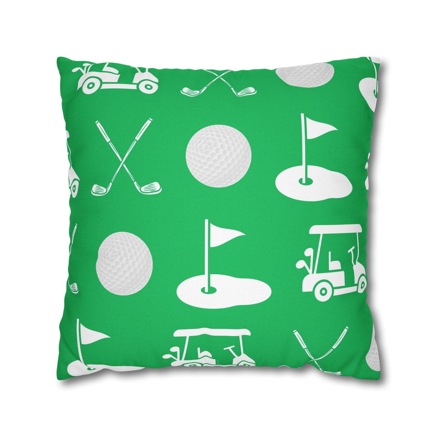 Green Golf Throw Pillow Cover