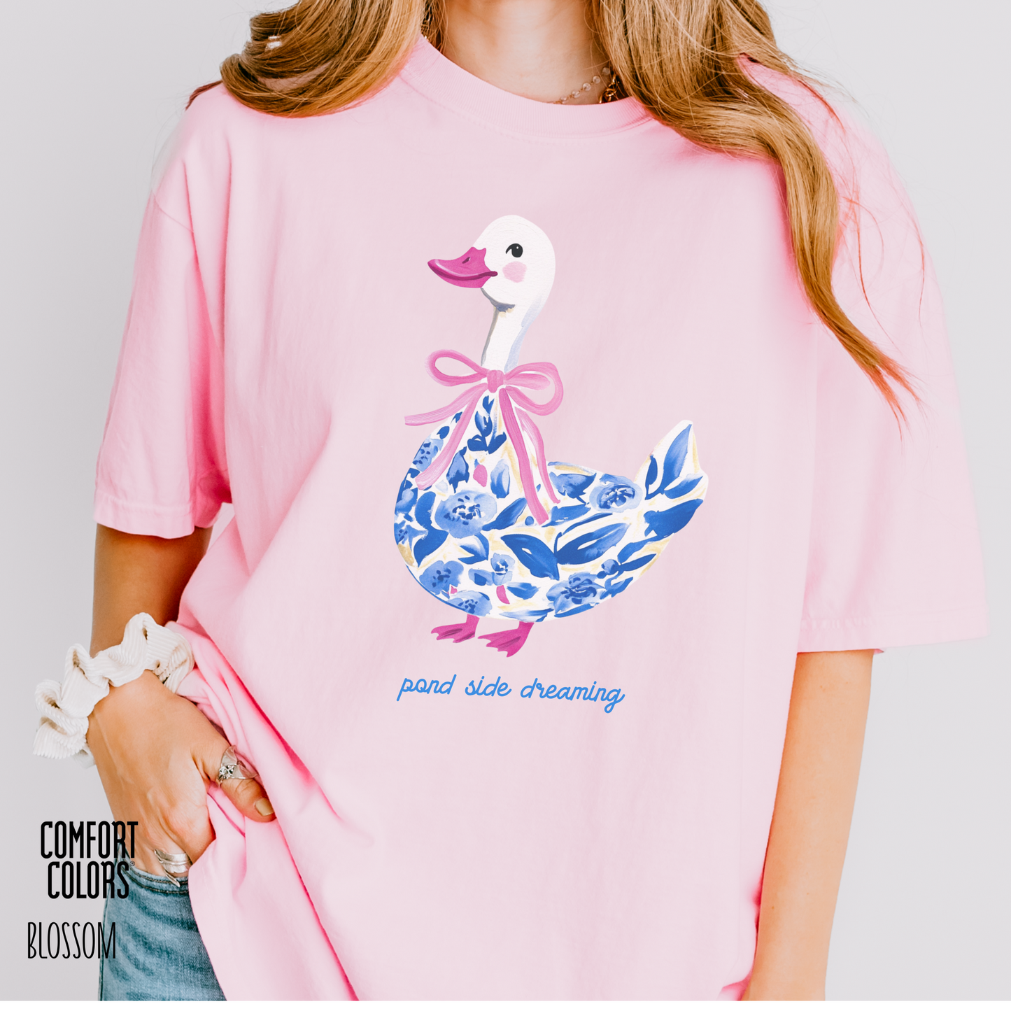 Duck in Blue Coquette Tee