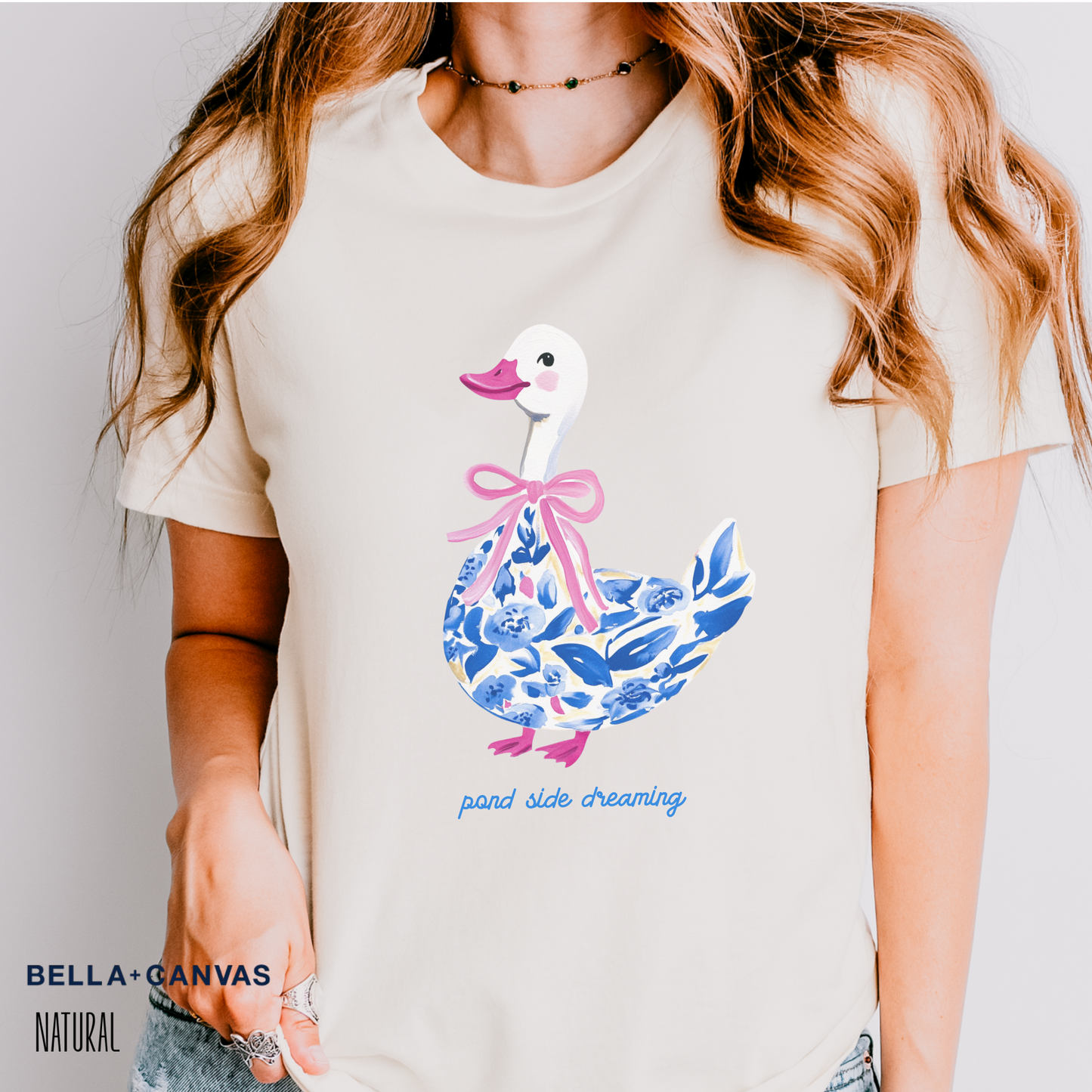 Duck in Blue Coquette Tee