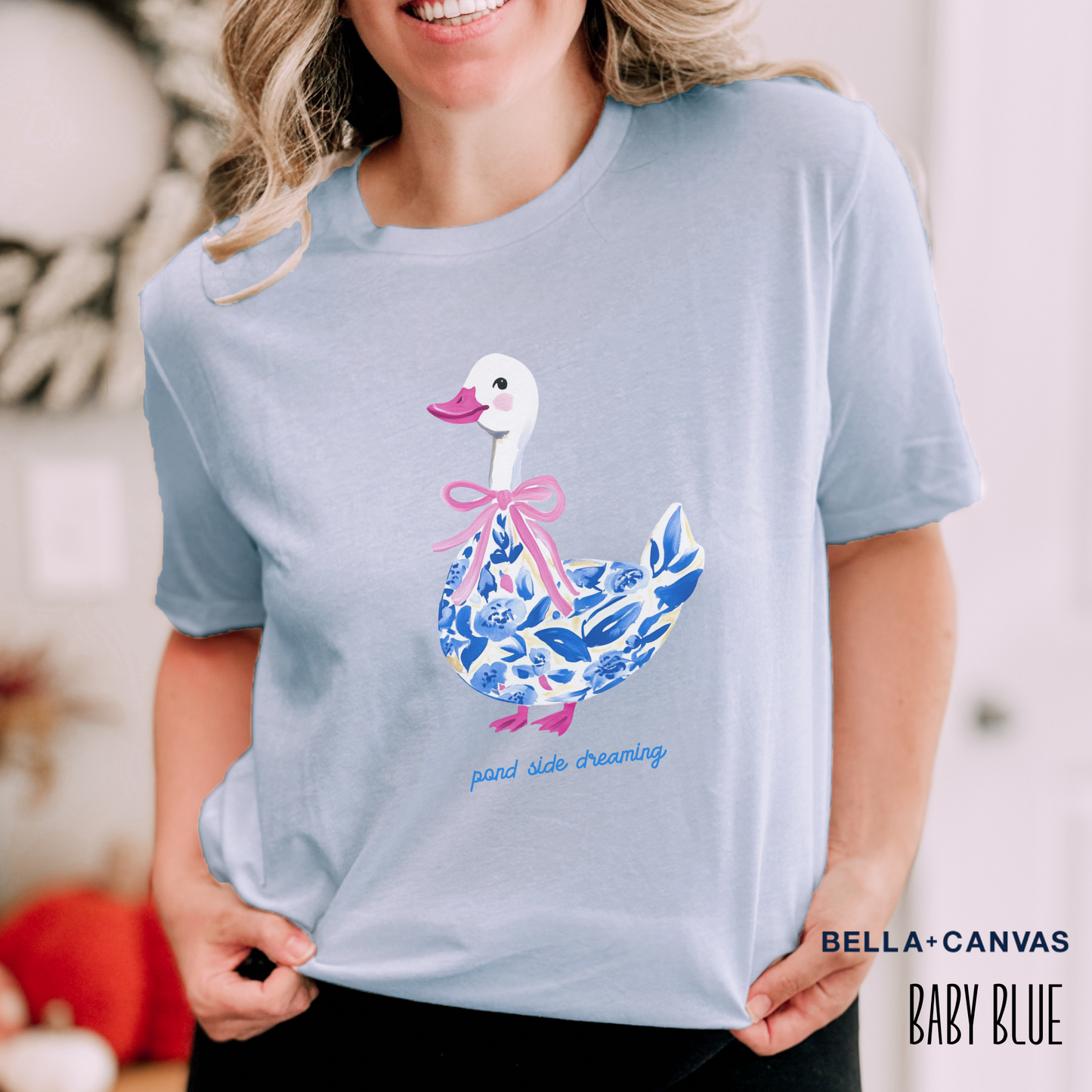 Duck in Blue Coquette Tee