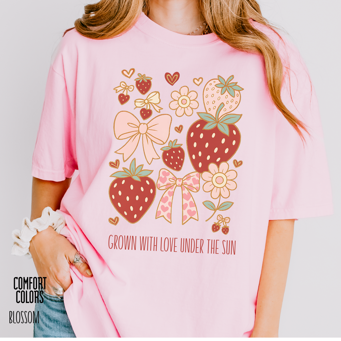 Personalized Sun-kissed Berry Coquette Tee