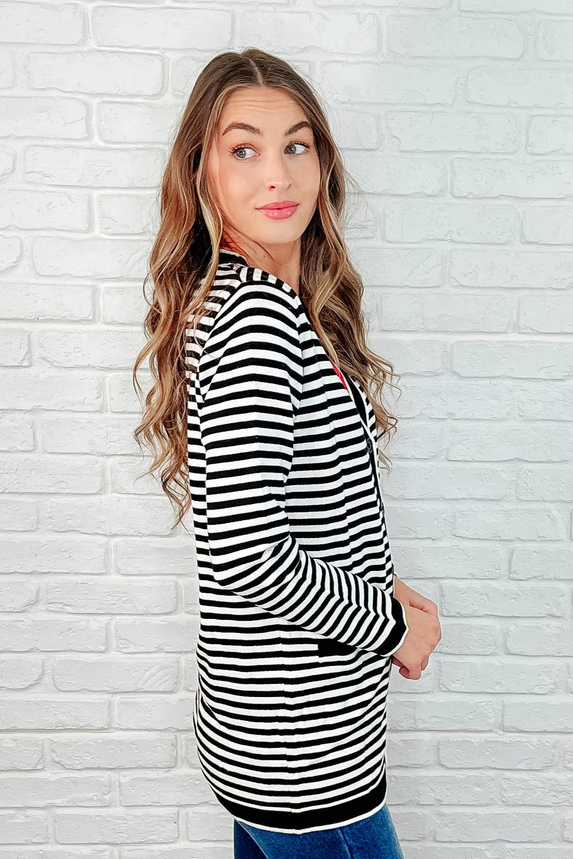 Finagle Your Way Striped Cardigan