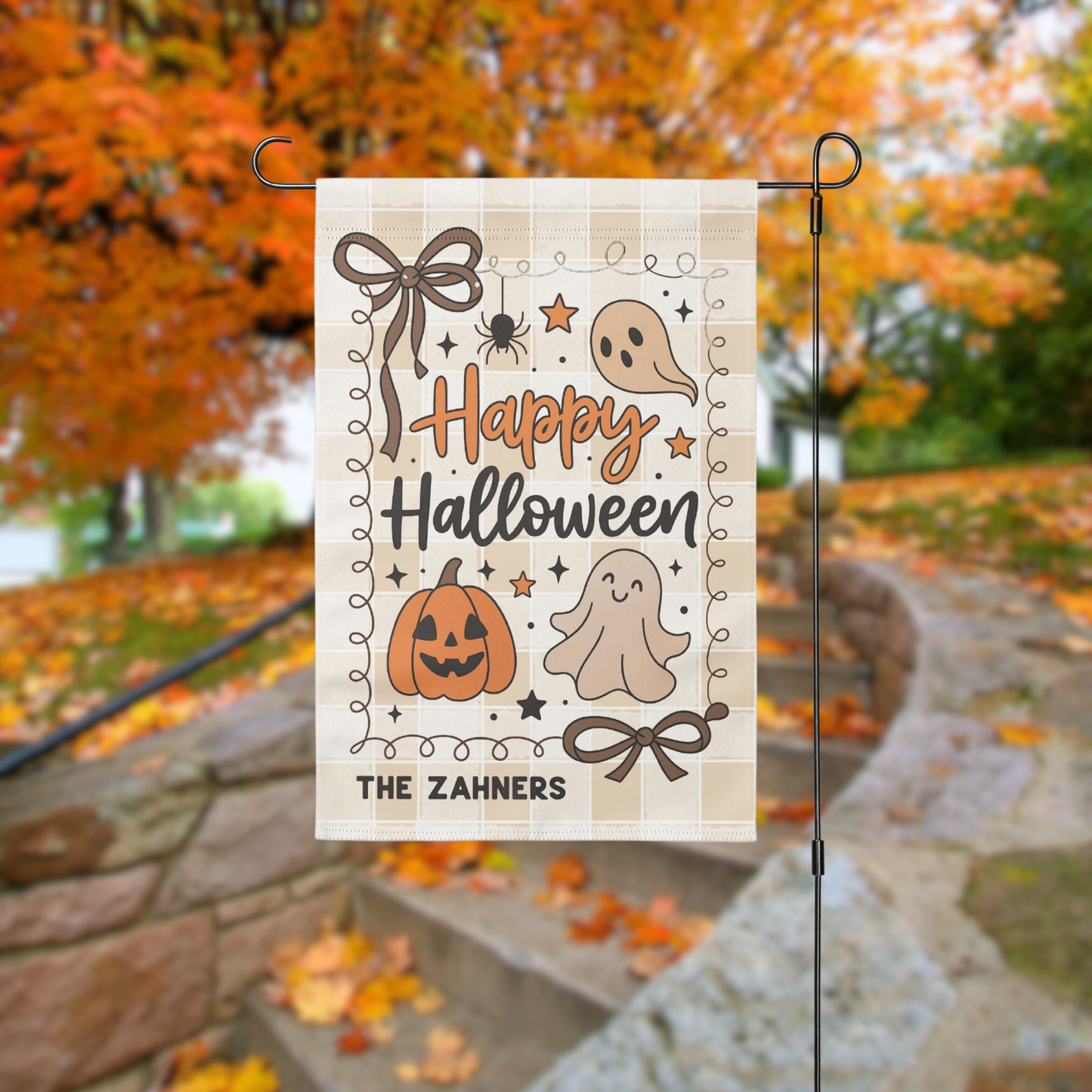 Personalized Halloween Garden Flag | 4 Designs